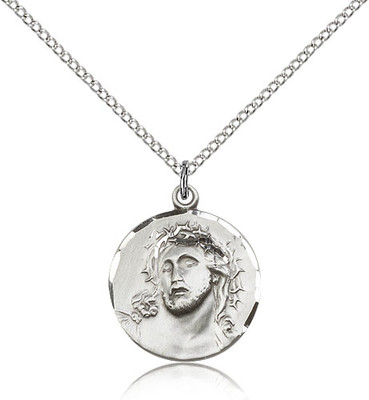 Ecce Homo Christ Sterling Silver Medal 0154-bliss