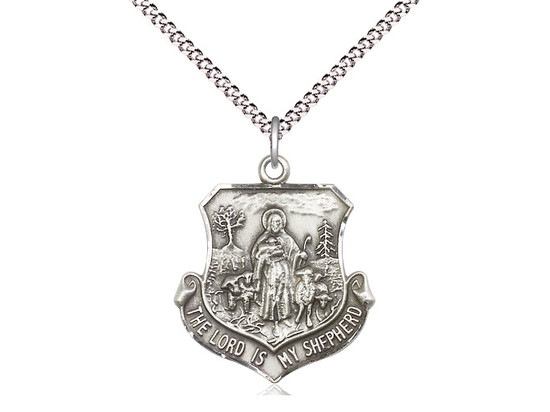 Sterling Silver The Lord is My Shepherd Medal 