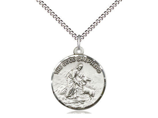 Sterling Silver Good Shepherd Medal