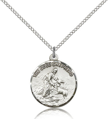 The Good Shepherd Sterling Silver Medal 4264-bliss