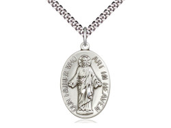 Sterling Silver Our Father Medal