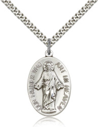 Our Father Who Art in Heaven Sterling Silver Medal 4216-bliss