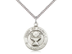 Sterling Silver Body of Christ Medal