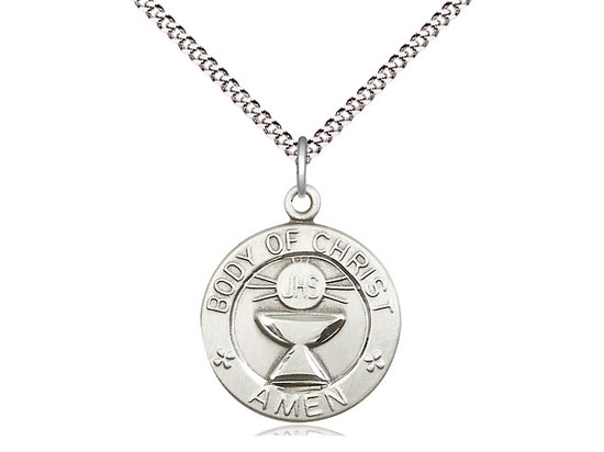 Sterling Silver Body of Christ Medal