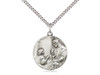 Sterling Silver Christ & Child Medal