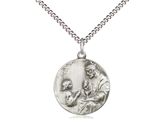 Sterling Silver Christ & Child Medal