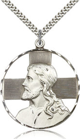 Christ Sterling Silver Medal 5848-bliss