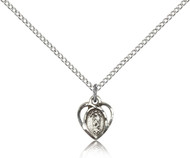 Our Lady of LaSallete Sterling Silver Medal 5412-bliss
