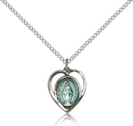 Blue Miraculous Medal 4125E-bliss