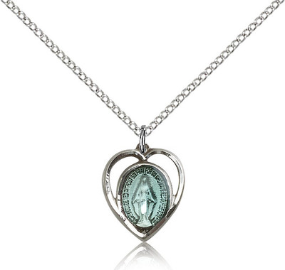 Blue Miraculous Medal 4125E-bliss