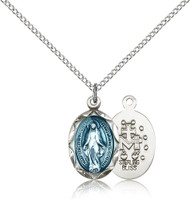 Blue Miraculous Medal 0612EM-bliss