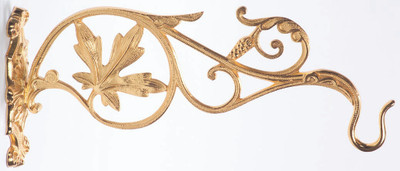 Sanctuary Lamp Wall Bracket (pictured with 24k gold plate finish) K664