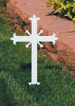 Miniature Fleur-de-lis Memorial Cross K4157