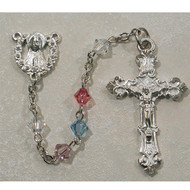 MULTI SWAROVSKI ROSARY 602SF