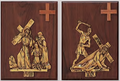 Gold Plated on Walnut Plaque