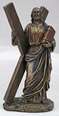 St. Andrew Statue, cold cast bronze