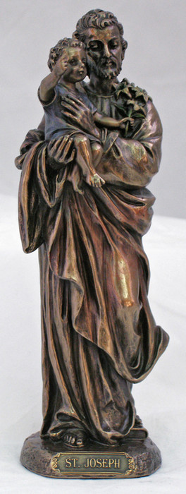 St. Joseph and Child Statue (bronze or color)