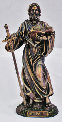 St. Paul Statue, cold cast bronze