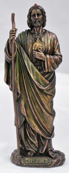 St. Jude Statue, cold cast bronze