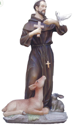 St. Francis Statue with Animals (bronze or color)
