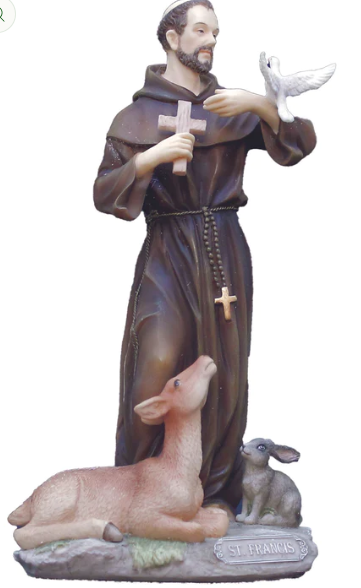 St. Francis Statue with Animals (bronze or color)