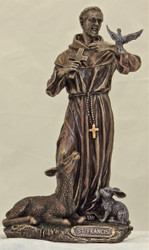 St. Francis Statue with Animals (bronze or color)