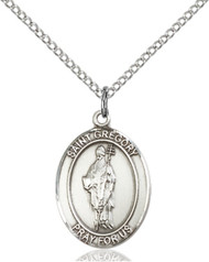 St. Gregory the Great Sterling Silver Medal 8048-bliss