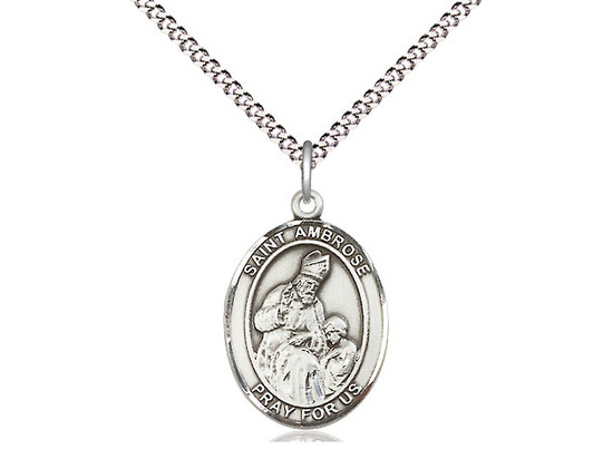 St. Ambrose Sterling Silver Medal