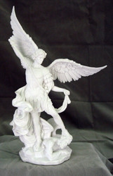 St. Michael Statue (bronze, color, pewter, white, white/black)