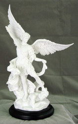 St. Michael Statue (bronze, color, pewter, white, white/black)