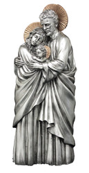 Standing Holy Family Statue (bronze, color, pewter, white)