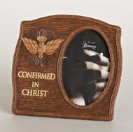 CARVED WOOD LOOK CONFIRMATION FRAME (4X6 PHOTO)