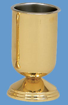 Ecclesiastical Brass Vase 484