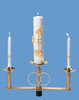 Ecclesiastical Brass Floor Wedding Candelabra