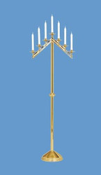 Ecclesiastical Brass Floor Candelabra 486