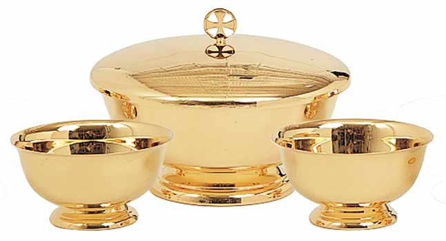 24k Gold 3 Piece Communion Set 358