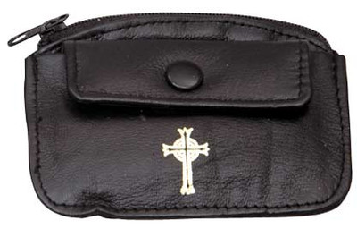 Zipper Leather Rosary Case 3108