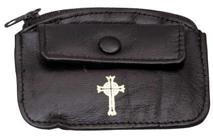 Zipper Leather Rosary Case