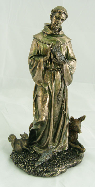 St. Francis Statue with Animals