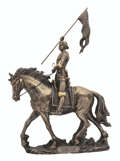 St. Joan of Arc Statue (bronze, pewter or color)