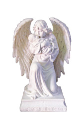 Guardian Angel With Child Statue