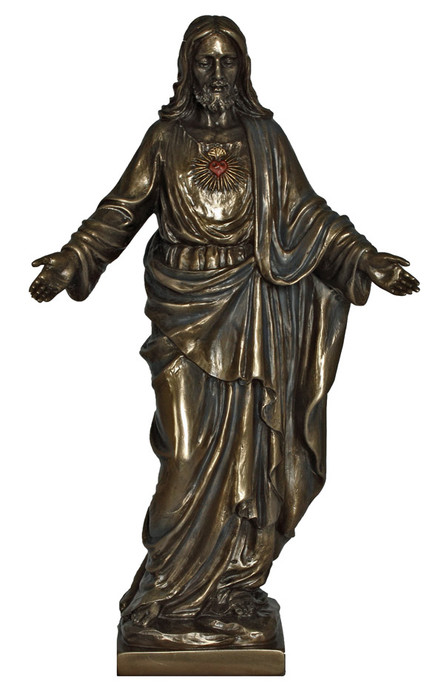 Sacred Heart of Jesus Statue (bronze or color)