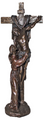 Crucifixion of Christ with St. Francis Statue 