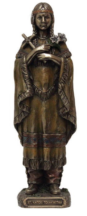 St. Kateri Tekakwitha Statue (bronze or color)