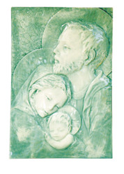 Holy Family Alabaster Tile - Made in Italy