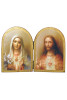 Sacred & Immaculate Hearts Florentine Diptych