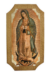 Our Lady of Guadalupe Wall Plaque - Made in Italy