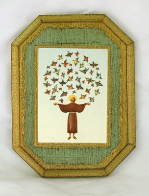 St. Francis With Birds Florentine Wall Plaque - Made in Italy