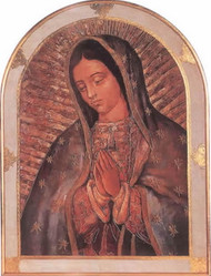 Our Lady of Guadalupe Florentine Plaque - Made in Italy
