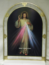 Divine Mercy Florentine Wall Plaque - Made in Italy
